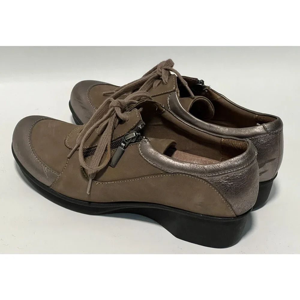 Dansko Size 38 / 7.5 - 8  Brown Leather Sneakers Hiking/walking Comfort Shoes - Picture 3 of 11